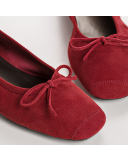 Ballerines Harmony en cuir velours souple | Reqins