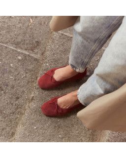 Ballerines Harmony en cuir velours souple | Reqins