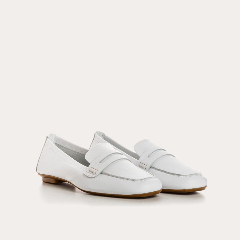 Hema college moccasins with square toe leather