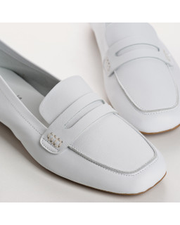 Hema college moccasins with square toe leather