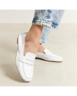 Hema college moccasins with square toe leather