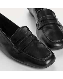 Hema college moccasins with square toe leather