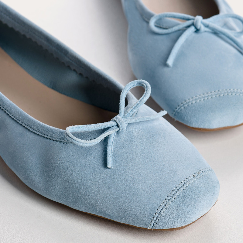 Harmony soft suede ballerinas