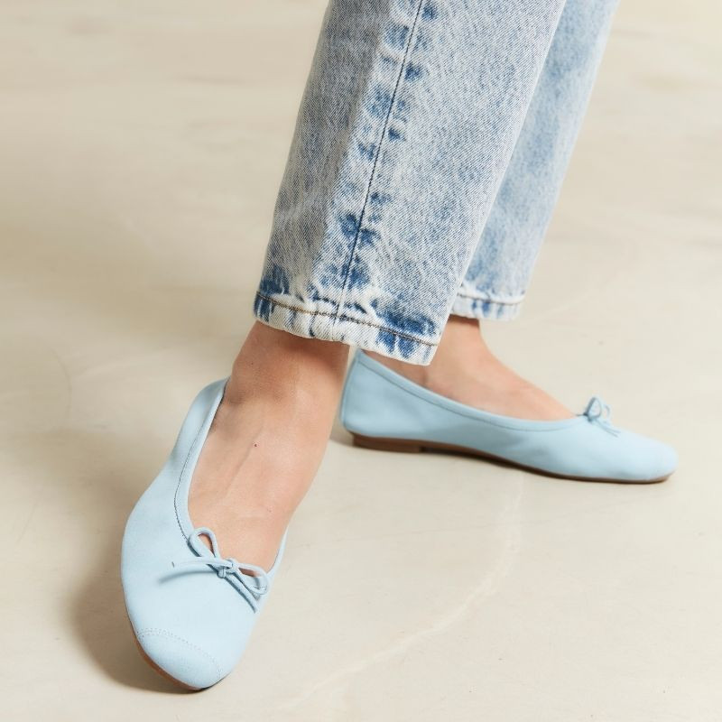 Harmony soft suede ballerinas