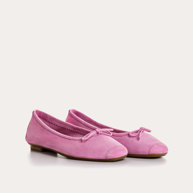 Harmony soft suede ballerinas