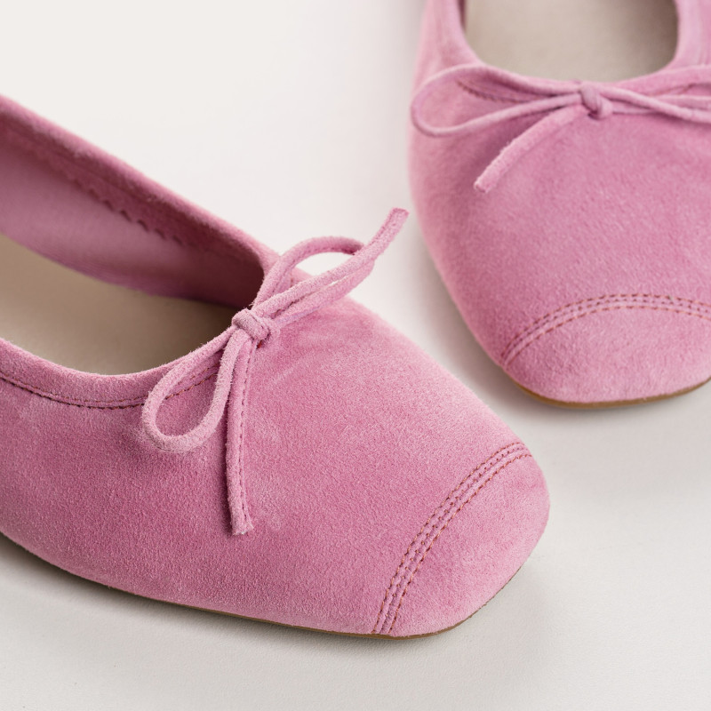 Harmony soft suede ballerinas
