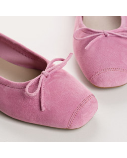 Ballerines Harmony en cuir velours souple | Reqins