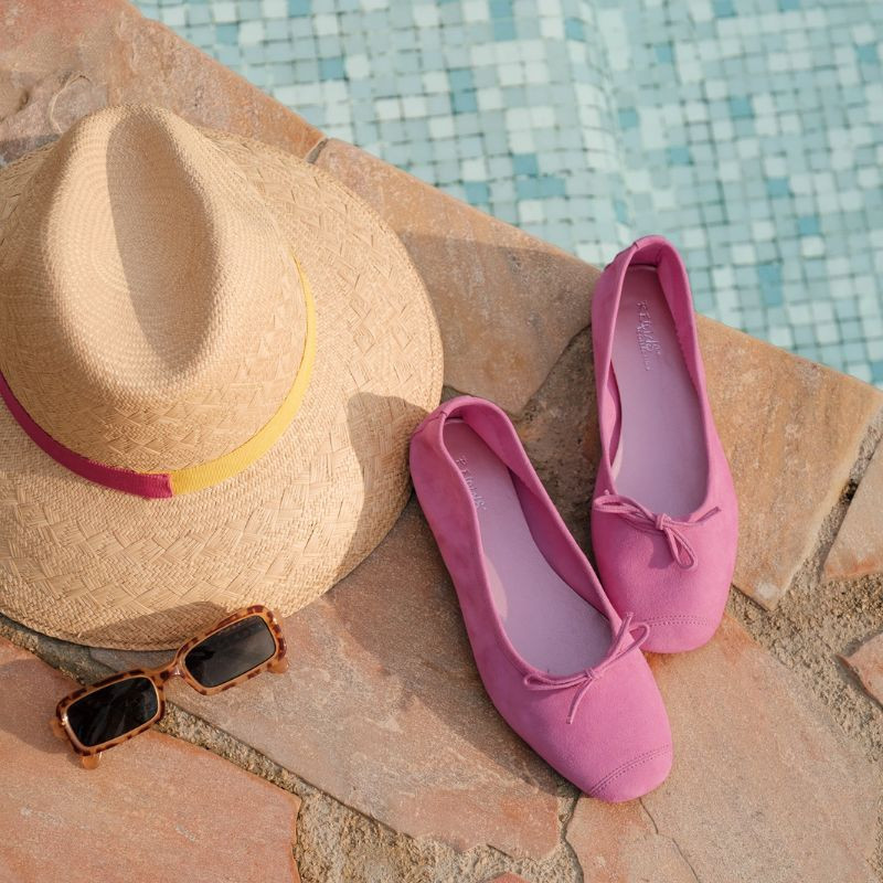 Harmony soft suede ballerinas