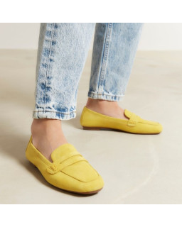 Mocassins Hema cuir velours CC Femme : style et modernité | Reqins