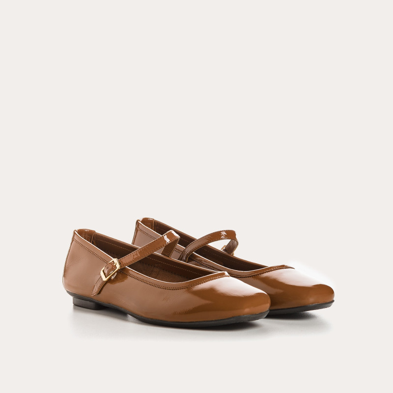 Honor Naplak Leather Mary Janes | Reqins