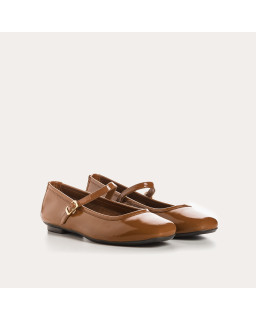Honor Naplak Leather Mary Janes | Reqins