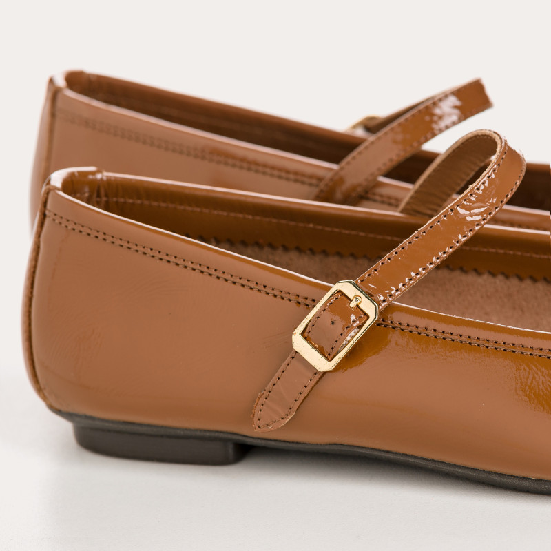 Honor Naplak Leather Mary Janes | Reqins