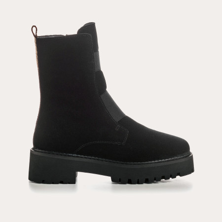 Boots Chelsea flat suede with elastic