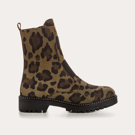 Boots Dusky - Leopard Leopard Suede Shoes | Reqins