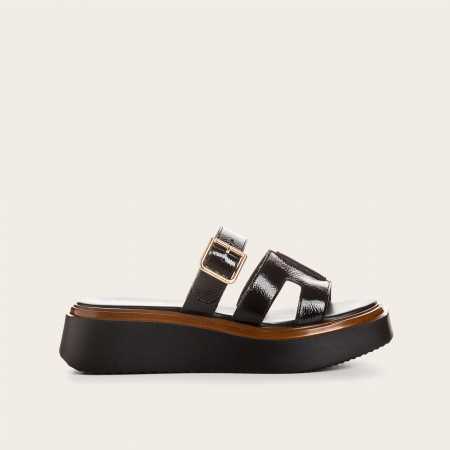 MULES EN CUIR VERNIS LOUNA 