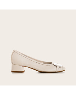 KLARISSA SOFT LEATHER HEELED BALLERINAS - Elegance & Comfort | Reqins