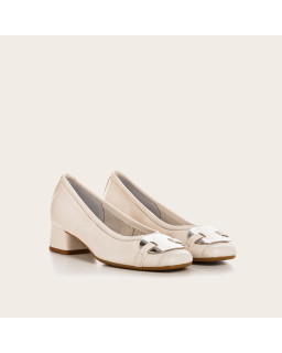 Ballerines à talons Klarissa en cuir – Élégance & confort | Reqins