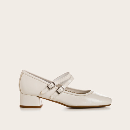 Naplak Varnished Leather Kristen Mary Janes | Chic elegance | Reqins