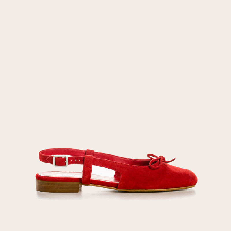 Slingback Circee black suede balloons