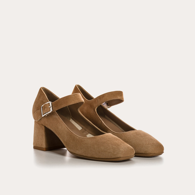 Galante leather velvet pumps | Reqins