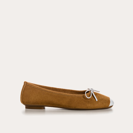 Ballerines femme bi-matière cuir – Modèle Harmony | Reqins