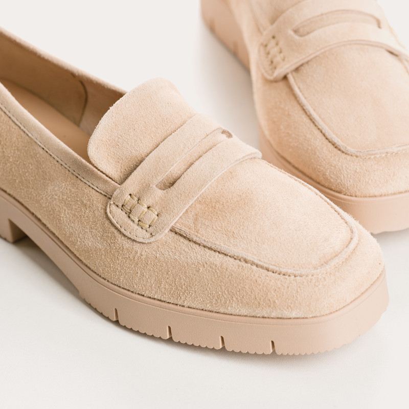 Moccasins Mariella - Women's Suede Shoes | Reqins