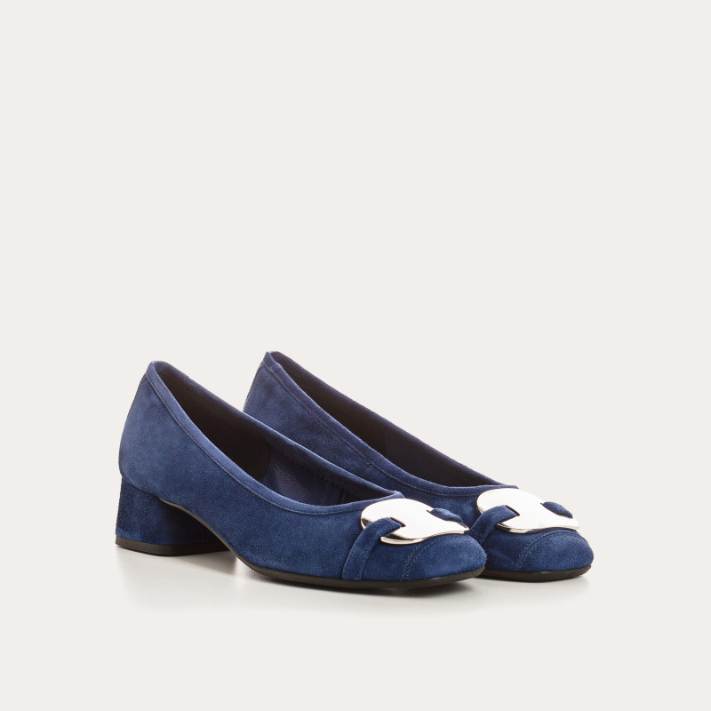 Klarissa Suede Heel Ballerinas | Reqins
