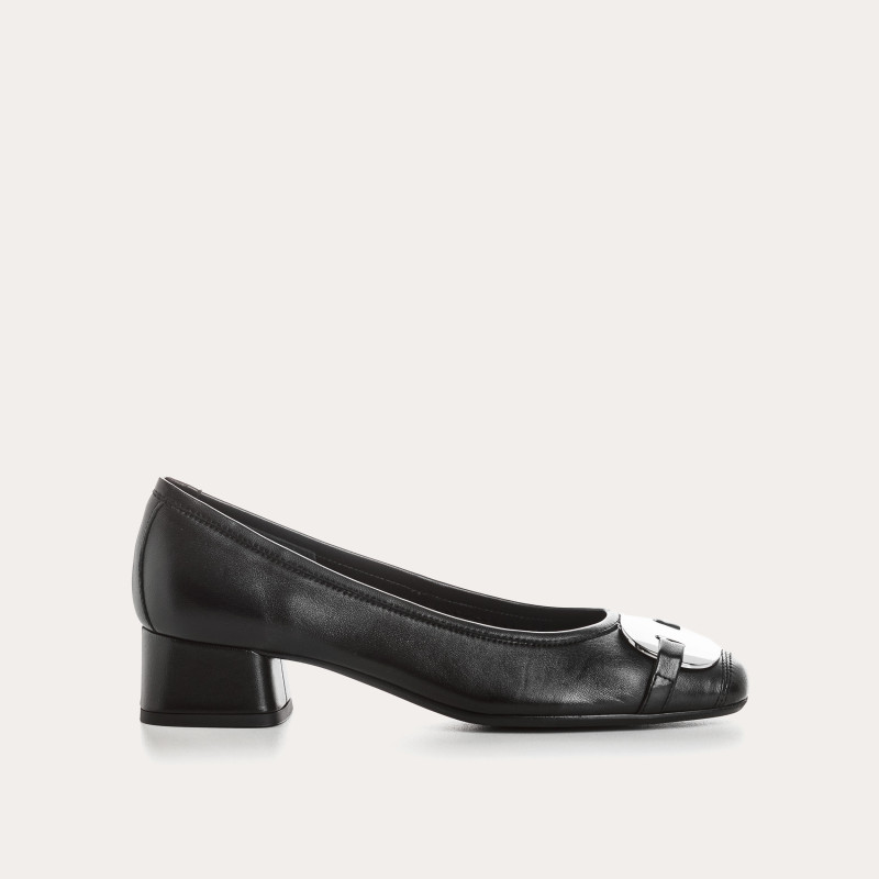 KLARISSA SOFT LEATHER HEELED BALLERINAS - Elegance & Comfort | Reqins