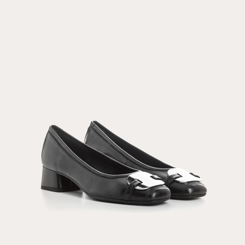 KLARISSA SOFT LEATHER HEELED BALLERINAS - Elegance & Comfort | Reqins