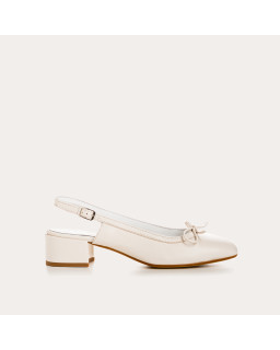 Ballerinas Reese leather | Elegance and Comfort with Slingback Bride - Reqins