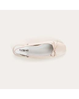 Ballerines Reese en cuir | Élégance et confort avec bride slingback – Reqins