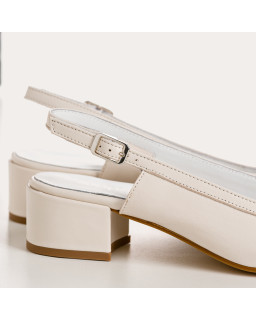 Ballerinas Reese leather | Elegance and Comfort with Slingback Bride - Reqins