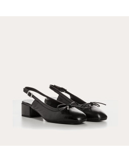 Ballerinas Reese leather | Elegance and Comfort with Slingback Bride - Reqins