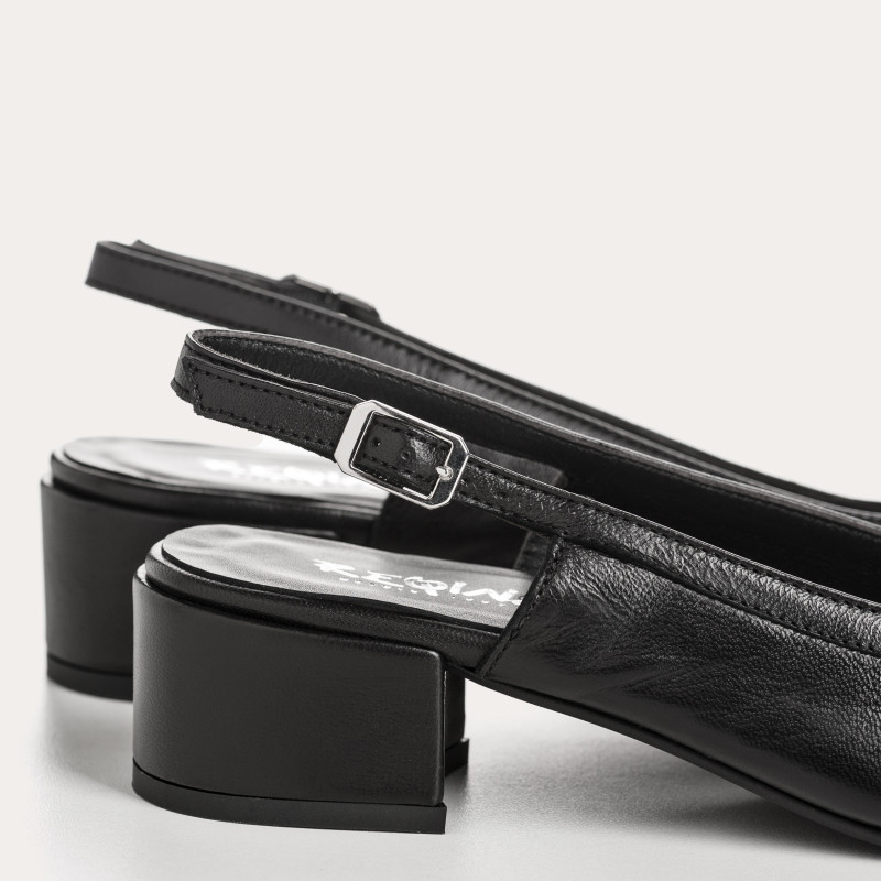 Ballerinas Reese leather | Elegance and Comfort with Slingback Bride - Reqins