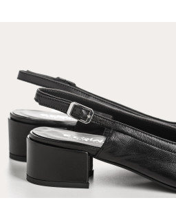 Ballerines Reese en cuir | Élégance et confort avec bride slingback – Reqins