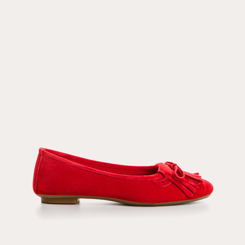 Hindi Suede Ballerina Flats | Reqins