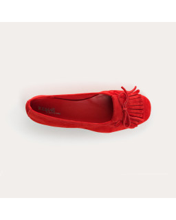 Hindi Suede Ballerina Flats | Reqins