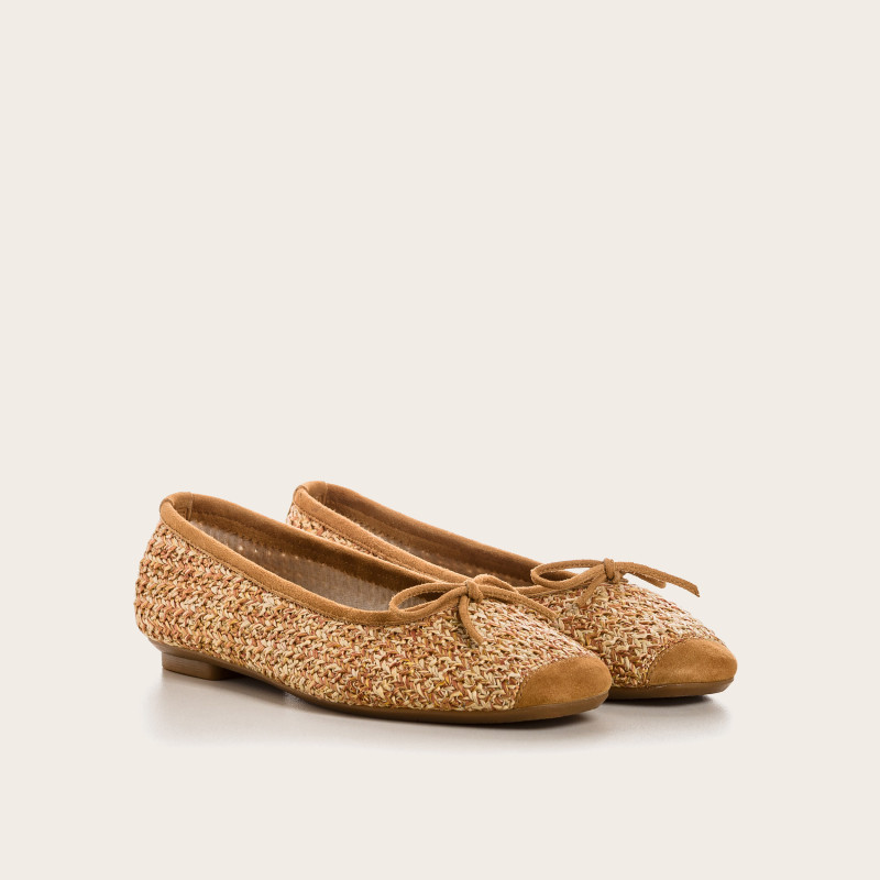 Ballerinas Woman in Natural Straw - Model Harmony | Reqins