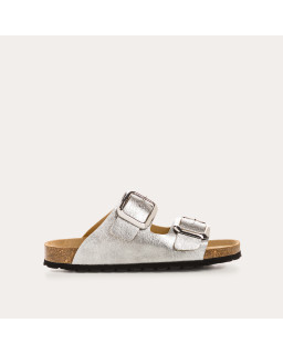 Mules Nida en cuir vernis grainé | Élégance estivale & confort | Reqins