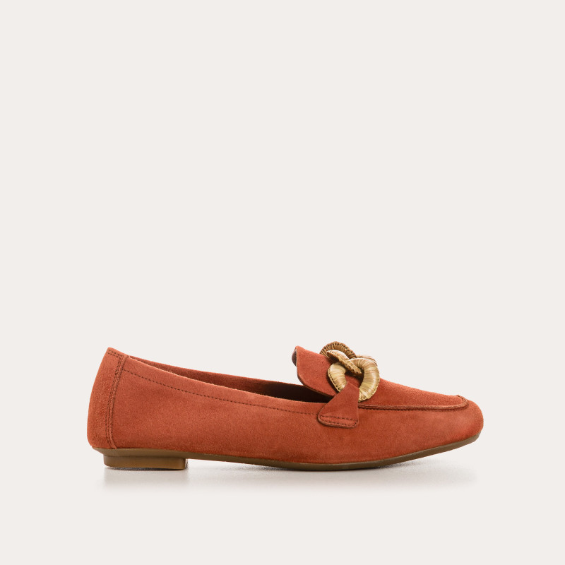 Hamaya suede loafers with buckles | Reqins