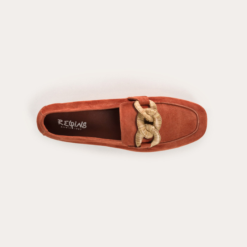 Hamaya suede loafers with buckles | Reqins