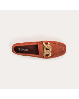 Hamaya suede loafers with buckles | Reqins