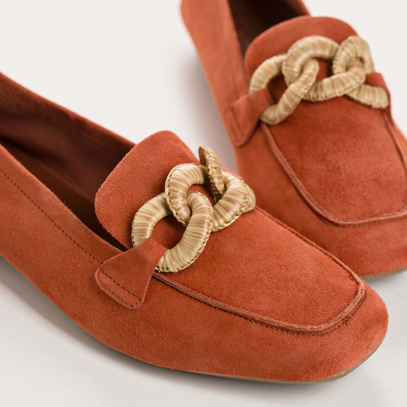 Hamaya suede loafers with buckles | Reqins