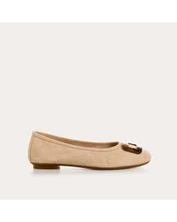 Ballerines Halmane en cuir velours | Reqins