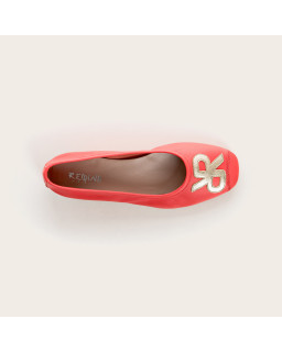 Hopa leather ballerinas with glittering embroidered pattern