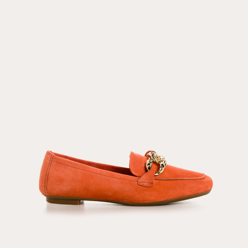 Hilda leather moccasins velvet | Elegance & Comfort - Reqins