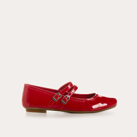 Red Mary Janes Varnish Holga: Colorful Elegance and Exceptional Comfort