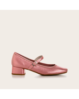 Kelly Metallic Heeled Mary Janes - Elegance & Comfort | Reqins