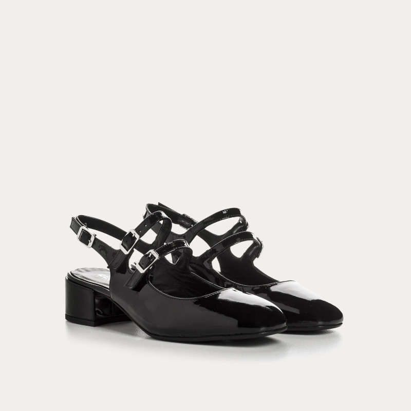 Rosewood Slingback Mary Janes in red patent leather