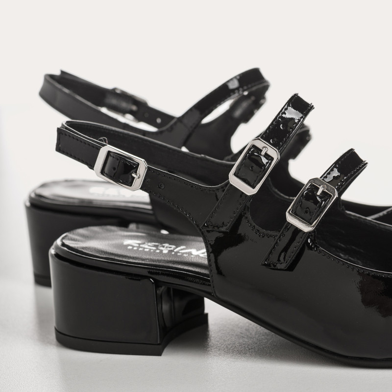 Rosewood Slingback Mary Janes in red patent leather